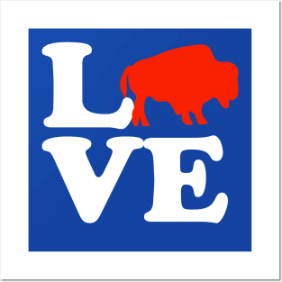 Wild American Bison Buffalo Valentines Day Love Posters and Art